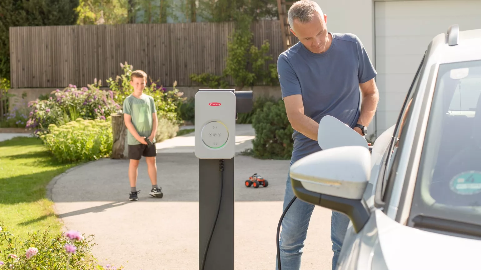 Home EV charging with solar power