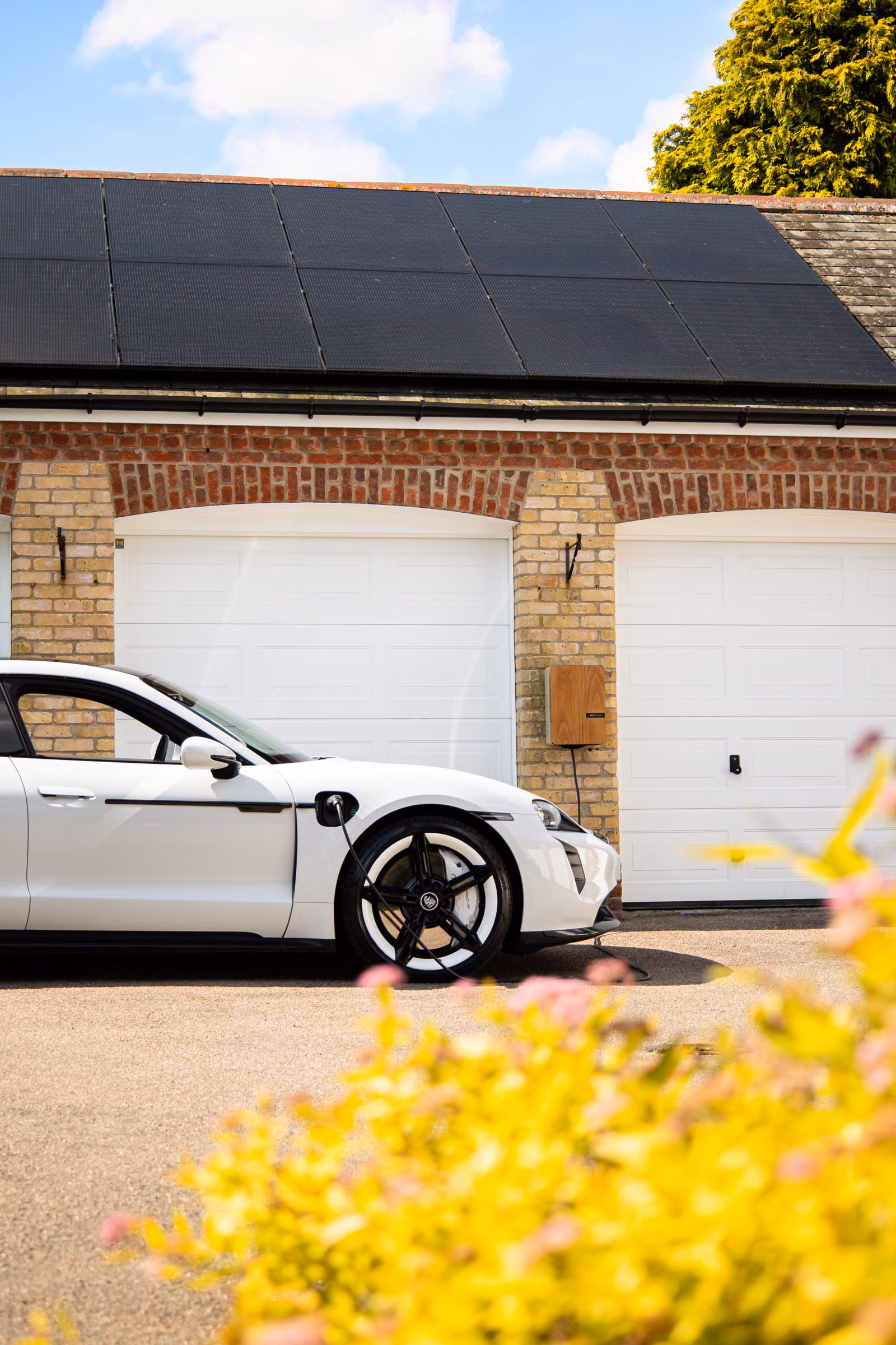 A home electric vehicle charging beside rooftop solar, showing how new flexible loads can change tariff fit