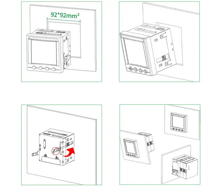 Acrel APM800 Series official wiring diagram