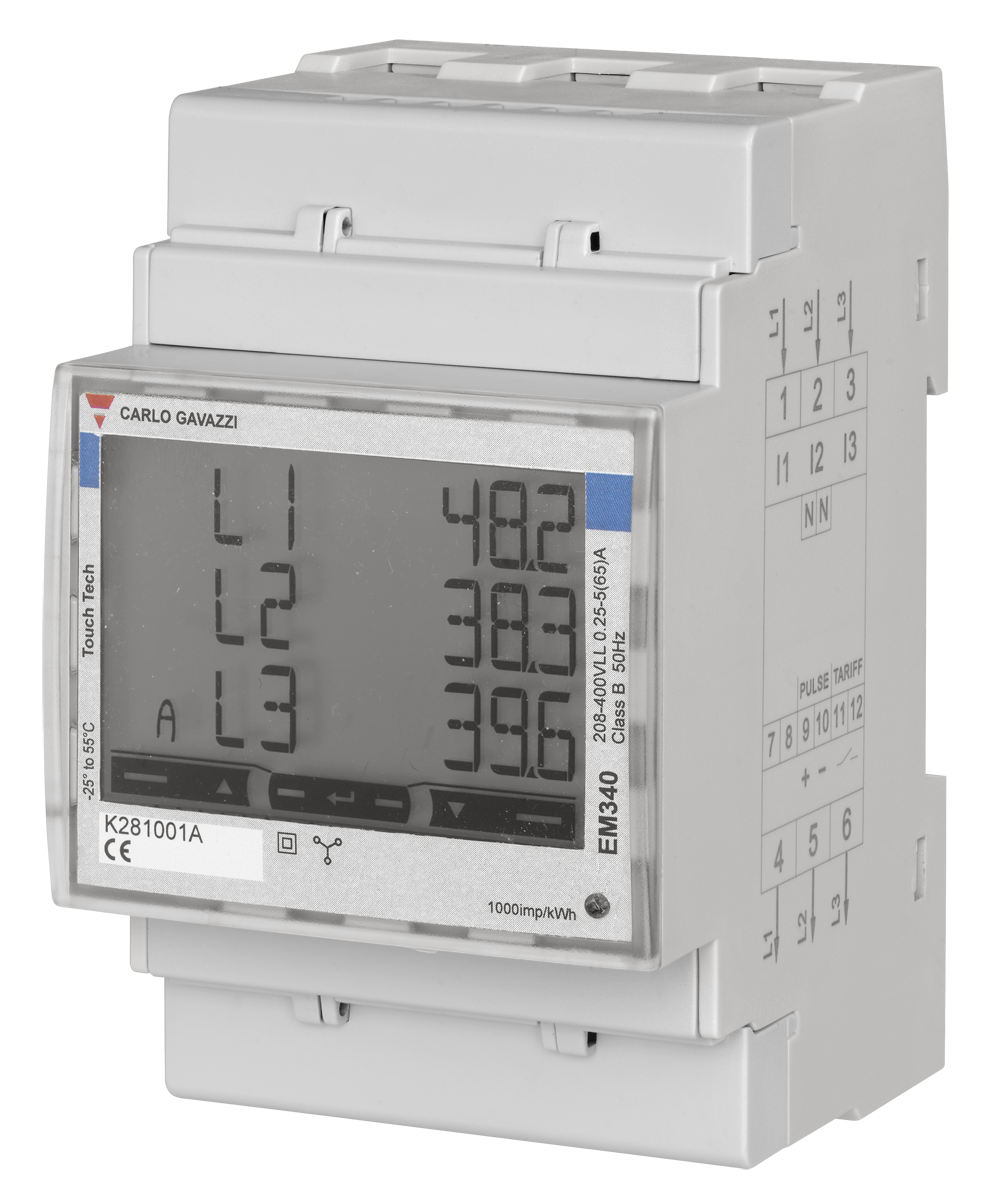 Carlo Gavazzi EM340 technical product image