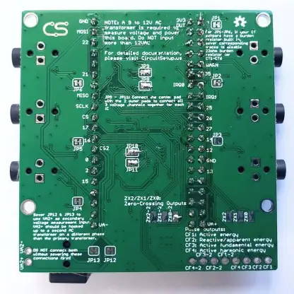 CircuitSetup Expandable 6 Channel ESP32 Energy Meter back side