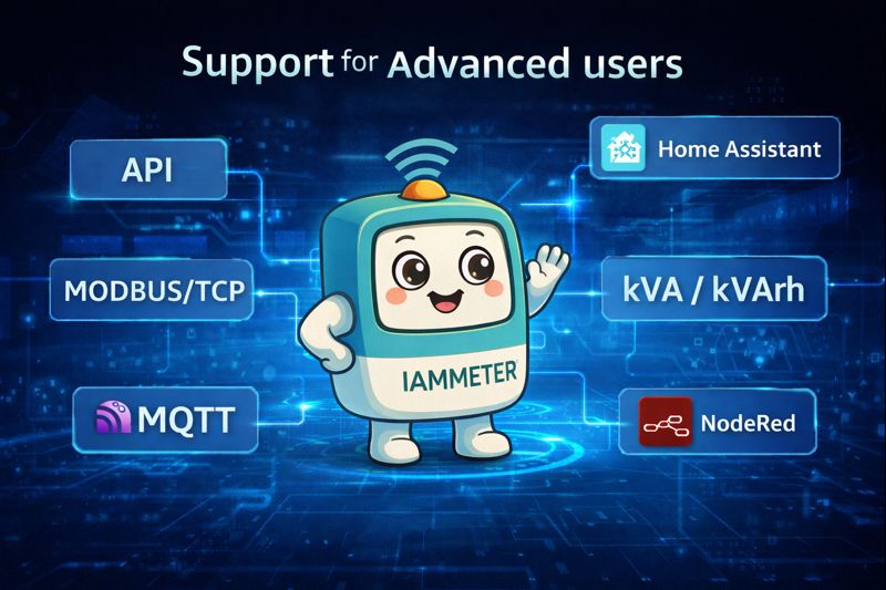 IAMMETER open data ecosystem for advanced smart meter analysis