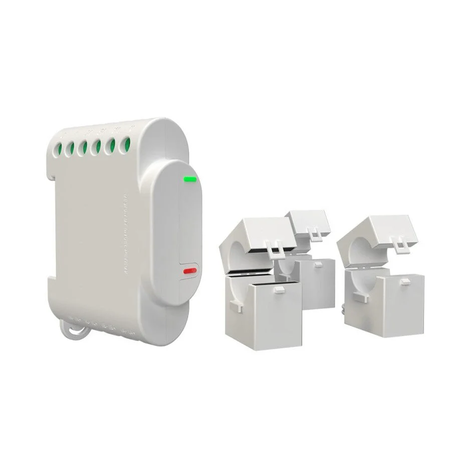Shelly 3EM official product image with included CT clamps