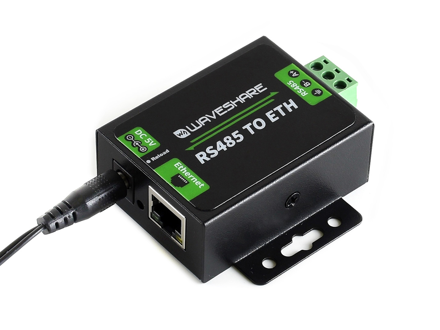 Waveshare RS485 to Ethernet side view